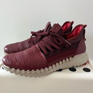 Ecco Dark Red Athletic Shoes